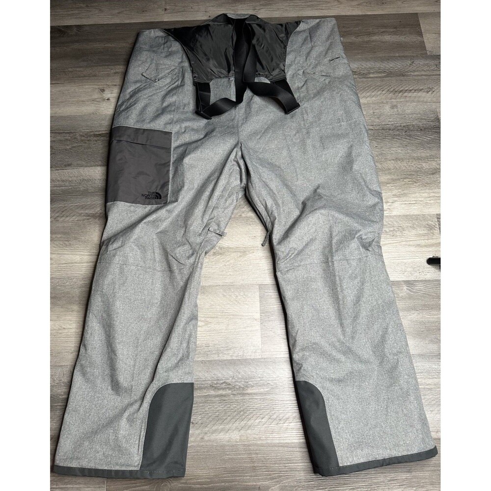 The North Face Freedom Insulated Ski Snow Bibs Women's 3XL Regular Gray Heather